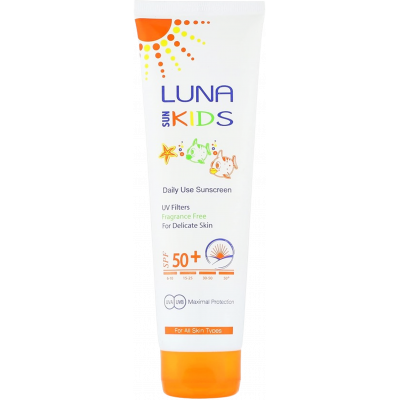 LUNA SUNSCREEN KIDS SPF 50+ DAILY USE FOR ALL SKIN TYPES 130 ML LUNA SUNSCREEN KIDS SPF 50+ DAILY USE FOR ALL SKIN TYPES 130 ML